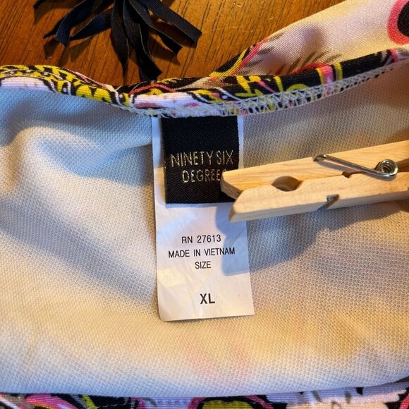 Ninety Six Degrees Bandeau Bikini Womens L/XL Gypsy Paisley Tassel Bohemian Boho - Picture 16 of 16